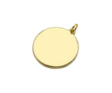 14K Gold Filled Heart On Round Medallion Pendant,SKU#LX03