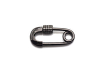 Clear CZ Micro pave Safety Pin Lock Clasp, CZ Pave Pin Lock