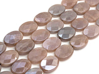 Gorgeous Mystic Plated Flat Oval shape Moonstone, Double sideed Turtle Shell Cut Oval moonstone, 18x25mm, 15.5" Full Strand, sku#U611