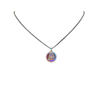 Rainbow Enamel Be Free Word On Bottle Cap Shape Pendant,Gold Enamel Charm, Necklace Bracelet Charm Pendant,15x17mm, Sku#F1376