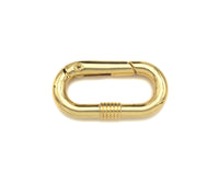 Gold/Silver Oval Clasp with Screw Patten, Snap Clip Trigger Clasp, Spring Buckle for Chain Purse Key Jewelery, 17x33mm, sku#H310