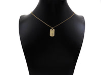 CZ Cross On Rectangle Shape Charm, Sku#LK198