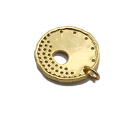 CZ Micro Pave Radical Light Cresent Moon Charm, sku#L374