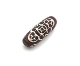 16x39mm Large Natural Tibetan Agate Barrel Shape Spacer Beads,Dzi Agate Spacer,Oval Tibetan Agate, sku#U1008