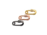 Clear CZ Micro pave Safety Pin Lock Clasp, CZ Pave Pin Lock