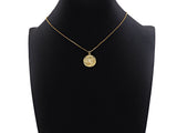 CZ Micro Pave Underwater World pearl Center Coin Pendant/Charm,Sheell Snail Pearl, sku#L400