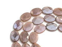 Gorgeous Mystic Plated Flat Oval shape Moonstone, Double sideed Turtle Shell Cut Oval moonstone, 18x25mm, 15.5" Full Strand, sku#U611