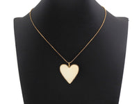 Black White Red Blue Enamel Heart Pendant, Sku#FH30
