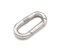 Gold/Silver Oval Clasp with Screw Patten, Snap Clip Trigger Clasp, Spring Buckle for Chain Purse Key Jewelery, 17x33mm, sku#H310