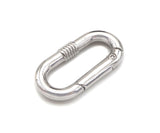 Gold/Silver Oval Clasp with Screw Patten, Snap Clip Trigger Clasp, Spring Buckle for Chain Purse Key Jewelery, 17x33mm, sku#H310