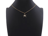 CZ Enamel Starfish Shape Charm, Gold/Silver Finish Enamel CZ Pave Star Fish Pendant, Pave Charm,16x18mm, sku#L323