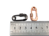 Clear CZ Micro pave Safety Pin Lock Clasp, CZ Pave Pin Lock