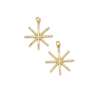 CZ Star Charm, Sku#F1439