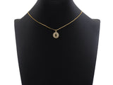 CZ Micro Pave Hollow Out Five Star On Round Coin Shape Pendant, Gold/Silver Plated,Necklace Bracelet Charm Pendant,14x16mm,sku#F1253