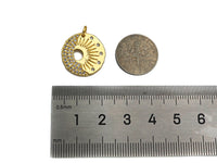 CZ Micro Pave Radical Light Cresent Moon Charm, sku#L374