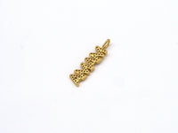 Clear CZ Gold Silver MAMA Word Pendant charm, Sku#LD136