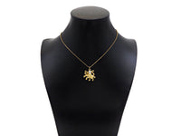 Gold Filled Big Clear CZ Micro Pave Squid Shape Pendant, 18K Gold Filled Squid Charm, Necklace Bracelet Charm Pendant, 22x22mm,Sku#Y472