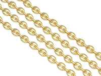 Puffed Mariner Link Chain, Puffed Mariner Link Chain, Mariner Chain, sku#E549