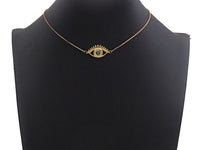 Enamel Colorful Evil Eye With Eyelash Pendant,CZ Micro Pave Oil Drop pendant,Enamel pendant,Enamel Jewelry,14x26mm,sku#Z676