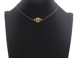 Enamel Colorful Evil Eye With Eyelash Pendant,CZ Micro Pave Oil Drop pendant,Enamel pendant,Enamel Jewelry,14x26mm,sku#Z676