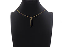 18K Gold Pin Shaped Pendant/Charm, Gold Safe Pin Frame Pendant Charm,Earring Necklace Bracelet making findings 6x34mm,sku#Y318