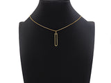 18K Gold Pin Shaped Pendant/Charm, Gold Safe Pin Frame Pendant Charm,Earring Necklace Bracelet making findings 6x34mm,sku#Y318