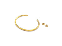 Cuff Bangle Bracelets for Large Hole Cube Beads, Sku#X147