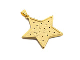 Enamel Colorful Five Star with colorful cz Pendant,CZ Micro Pave Oil Drop pendant,Enamel Jewelry,30x30mm,sku#F972