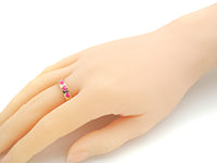 Colorful Enamel Heart Adjustable Ring, Sku#X205