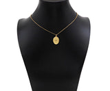 18K Dainty Gold Eagle On Oval Shape Pendant/Charm,Eagle Medallion Charm, Necklace Bracelet Charm Pendant, 20x14mm, Sku#F1363