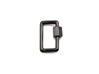 Rectangular Carabiner Clasp, Screw Clasp, Gold/Silver/Rose Gold/Gunmetal Clasp, 15x21mm, sku#H246