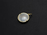 Mother-of-pearl Inlay Mama Letter And Heart Round Pendant/Charm, Mama Letter Shape Pendant, Mom Charm, Mother's day Charm,16mm,Sku#Z798