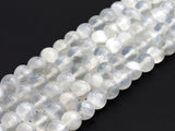 Natural Gypsum Selenite Beads, Round Smooth 6mm/8mm/10mm Sel