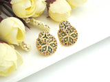 CZ Star Stud Earring, Sku#J232