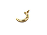 CZ Micro Pave Half Moon Pendant, Cubic Zirconia Pave Pendant/Charm, Necklace Pave Pendant, 14x23mm, sku#Z828