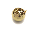 CZ Micro Pave 3D Round Ball Pendant/Charm,Evil Eye Heart Star Moon CZ Ball Charm, Necklace Bracelet Charm Pendant,14x17mm, Sku#LK200