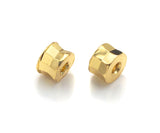 2pc/10pcs 18K Gold High Polished Drum Space Bead, Cylinder Beads, Men's Jewelry Findings, Bracelet Beads,3x5mm, sku#Y319