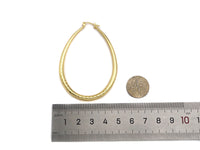 Oval Hoop Earrings, Sku#J296