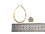 Oval Hoop Earrings, Sku#J296