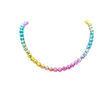 NEW!!! Rainbow Natural Hematite Round Faceted Beads, Gold Green Purple Blue Pink 3mm/4mm/6mm/8mm Hematite, 15.5'' Full Strand, Sku#S137