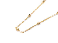 2x4mm High Quality Satellite Chain, Gold Filled Beaded Chain, Satellite Chain By the Yard, Bead chain, Gold Rosary Chain, sku#M358 Bestbeads&Beyond