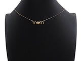 CZ Micro Pave Mom Alphabet With Heart Pendant/Charm,Cubic Zirconia Paved Charm, Necklace Bracelet Charm Pendant, 8x28mm,sku#F1132