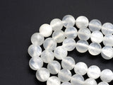 Natural Gypsum Selenite Beads, Round Smooth 6mm/8mm/10mm Sel