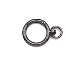 28mm Round Buckle Spring Gate, Gold/Silver/Gunmental/Rose Gold Clasp, Snap Clip Clasp, Spring Buckle for Purse Key Jewelery, sku#H313