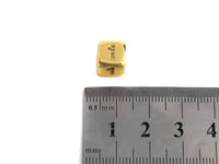 Arabic Number Beads, CZ Pave Dice Large Hole Spacer Beads, Birthday Beads, Initial beads, Number Beads, 8.5mm,sku#Z721/722