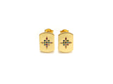 CZ North Star Stud Earring, Sku#J233
