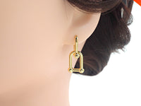U Shape Chain Earring,  Sku#O34