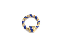 Colorful Enamel Pave Round Ring Shape Clasp, Carabiner Clasp, Ring Connector, Charm Holder, 23.5mm, sku#H265