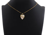Enamel Colorful Rainbow Heart Shape Pendant,CZ Micro Pave Oil Drop pendant,Enamel pendant,Enamel Jewelry, 19x23mm,sku#F1070