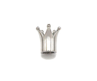King Crown Spacer Beads,  High Polished Silver Crown Spacer Beads, Men's Women's Jewelry Making, 12x11x7mm, Sku#JL46